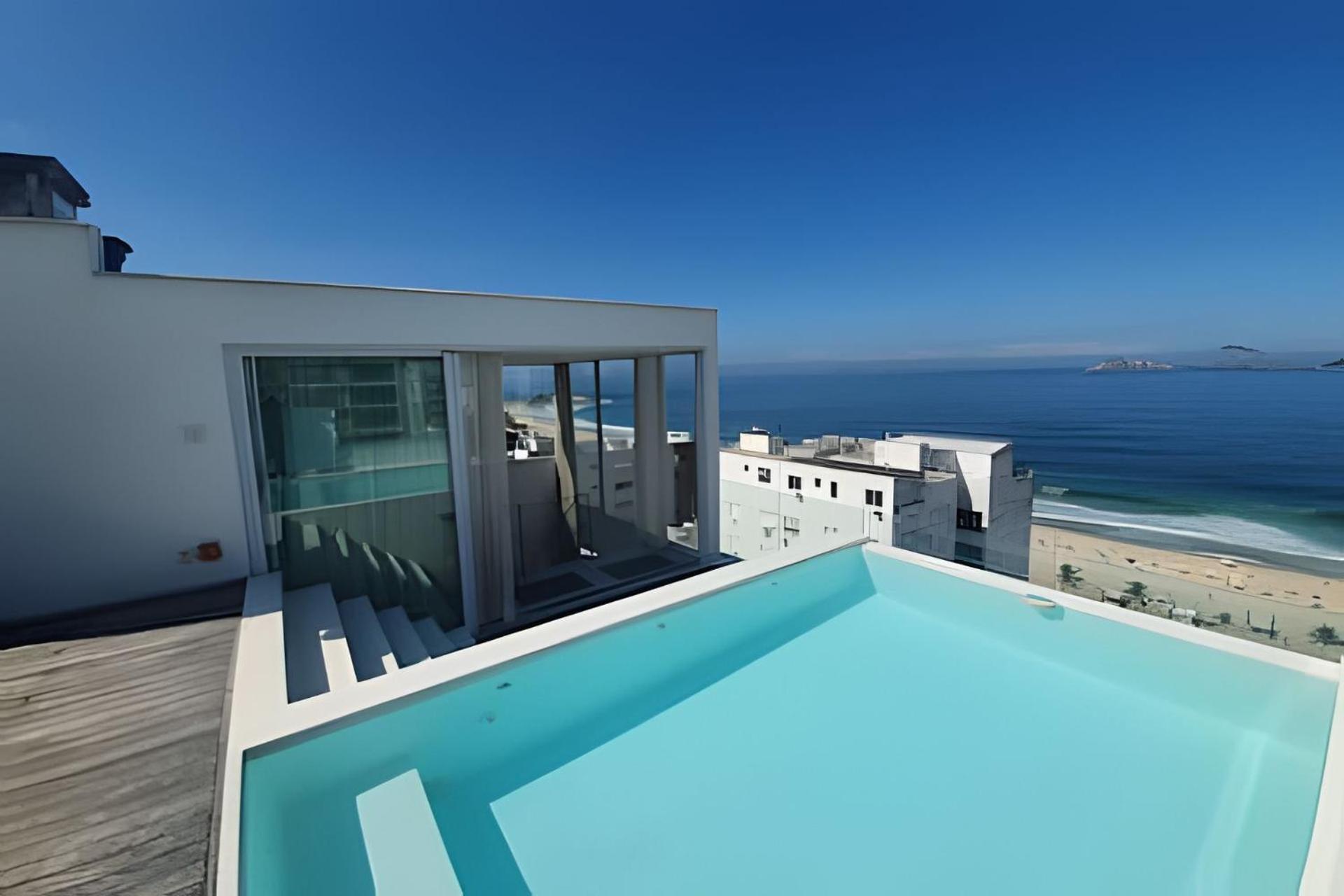 Hr.136 - Maravilhosa Cobertura Triplex Alugar Em Ipanema Com Vista Mar E Piscina