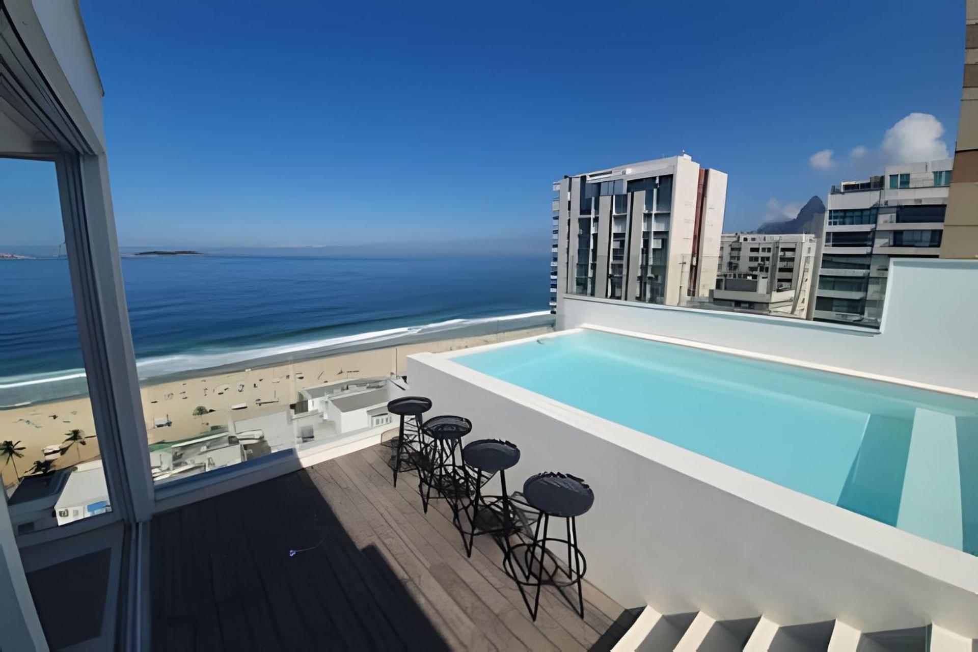 Hr.136 - Maravilhosa Cobertura Triplex Alugar Em Ipanema Com Vista Mar E Piscina Apartamento Rio de Janeiro