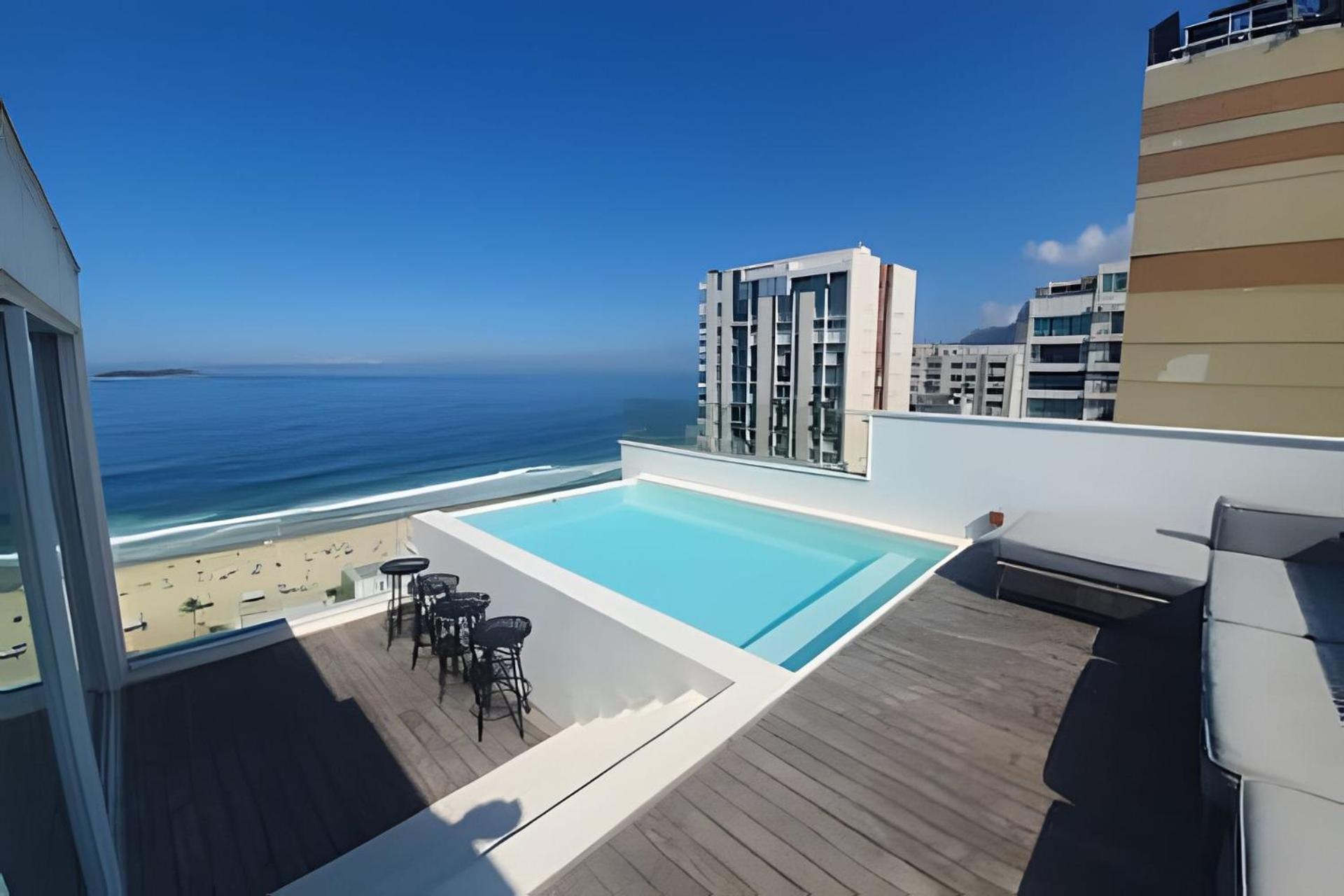 Hr.136 - Maravilhosa Cobertura Triplex Alugar Em Ipanema Com Vista Mar E Piscina *